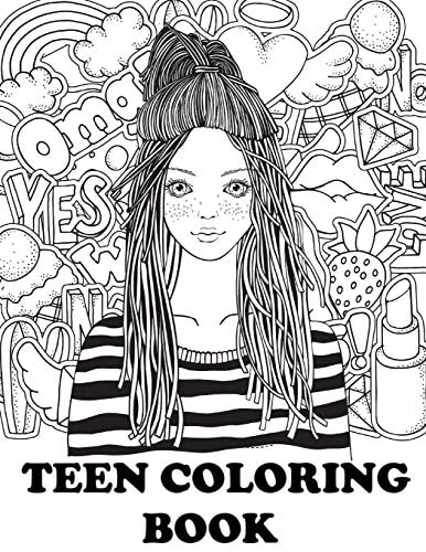 Teen Coloring Book Cute Coloring Book for Teen Girls