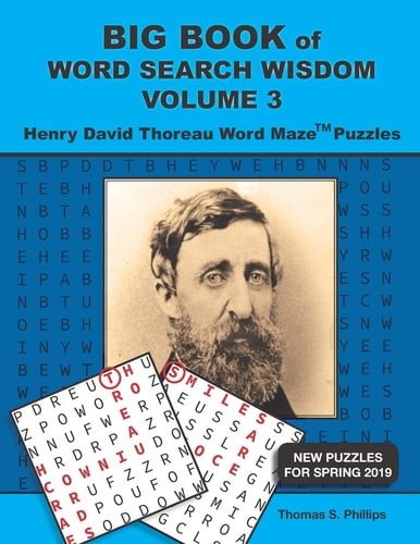 Big Book of Word Search Wisdom Volume 3 Henry David Thoreau Word Maze Puzzles