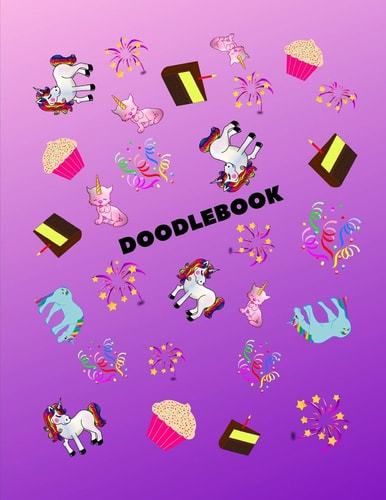 Doodlebook Adorable Unicorn Doodlebook for Girls (C)