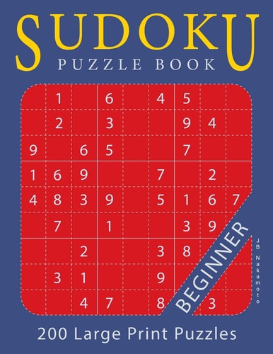 Sudoku Puzzle Book Beginner 200 Large Print Puzzles