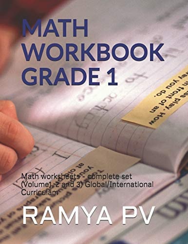 Math Workbook Grade 1 2019 Math Worksheets - Complete Set (Volume1, 2 and 3) Global/International Curriculam