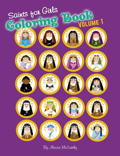 Saints for Girls Coloring Book Volume 1