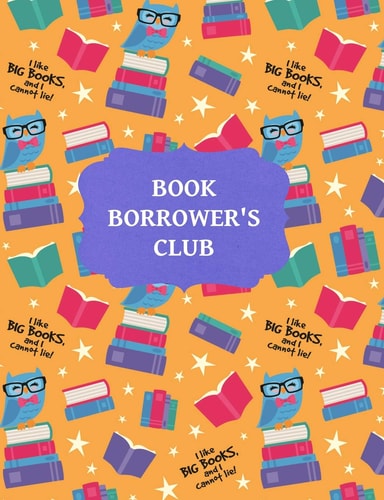 Book Borrower's Club Owl Cover