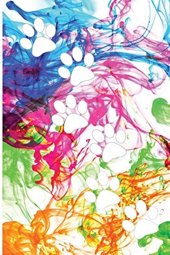Paint Splatter Paw Print Tracks For Animal Lovers