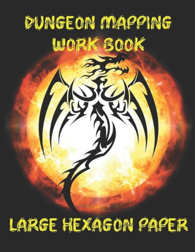 Dungeon Mapping Workbook Large Hexagon Paper