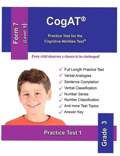 Cogat Practice Test for the Cognitive Abilities Test: Form 7 Level 9