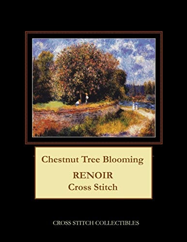 Chestnut Tree Blooming Renoir Cross Stitch Pattern