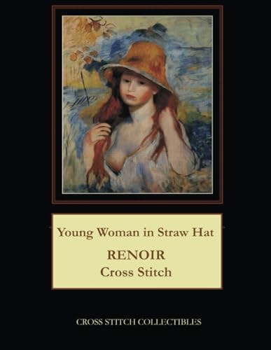 Young Woman in Straw Hat Renoir Cross Stitch Pattern