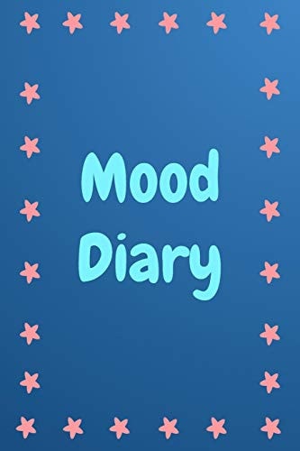 Mood Diary Blue with Pink Star Border