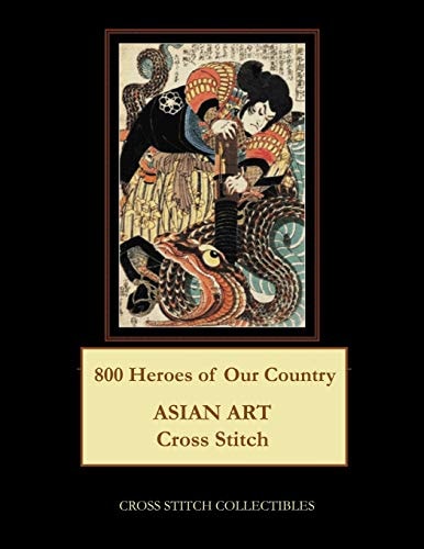 800 Heroes of Our Country Asian Art Cross Stitch Pattern