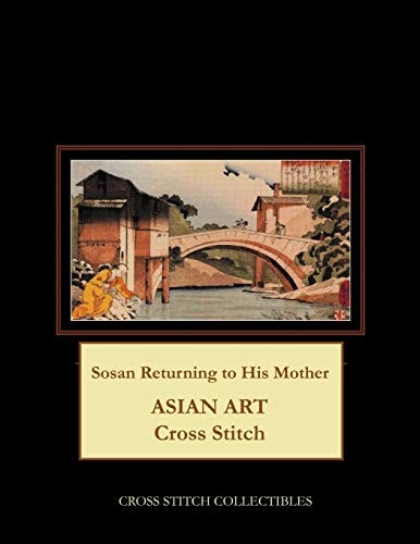 Sosan Returning to His Mother Asian Art Cross Stitch Pattern