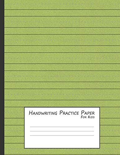 Handwriting Practice Paper for Kids A Workbook for Learning to Write Alphabets & Numbers - Green Foam