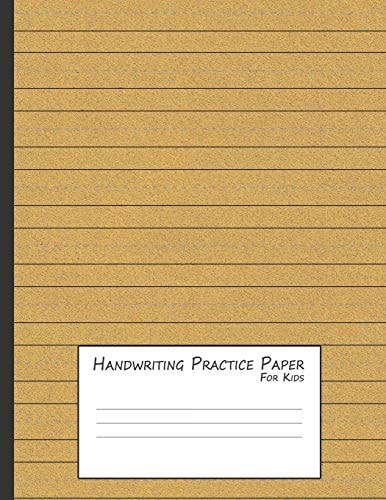 Handwriting Practice Paper for Kids A Workbook for Learning to Write Alphabets & Numbers - Brown Foam