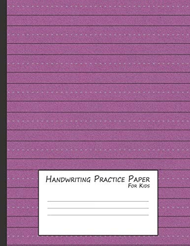 Handwriting Practice Paper for Kids A Workbook for Learning to Write Alphabets & Numbers - Maroon Foam