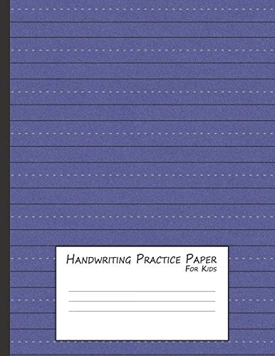Handwriting Practice Paper for Kids A Workbook for Learning to Write Alphabets & Numbers - Blue Foam