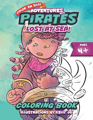 Adventures With Pirates - Lost at Sea! Coloring Book for Kids