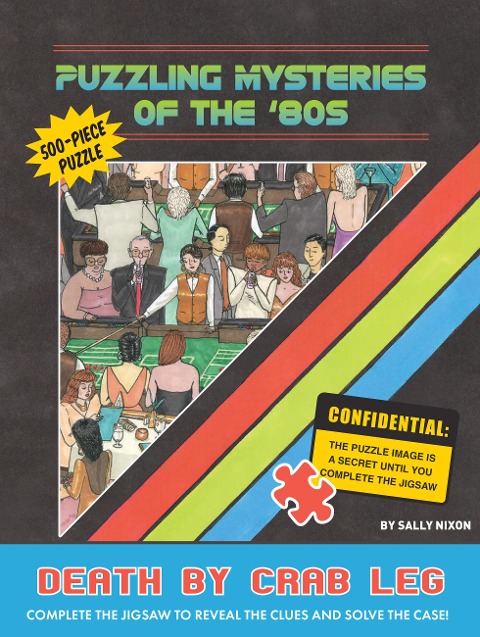 Puzzling Mysteries of the 80s Death by Crab Leg 500-Piece Puzzle