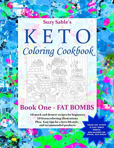 Suzy Sable's Keto Coloring Cookbook Book One - Fat Bombs