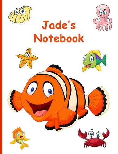 Jade's Notebook 7.44 X 9.69, 160 Wide-Ruled Pages