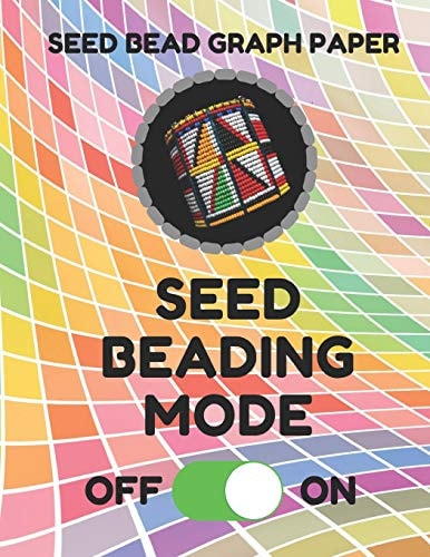 Seed Bead Graph Paper Book for Designing Seed Beading Patterns, 8.5 by 11 Inches, Large Size, Funny Mode Colorful Cover