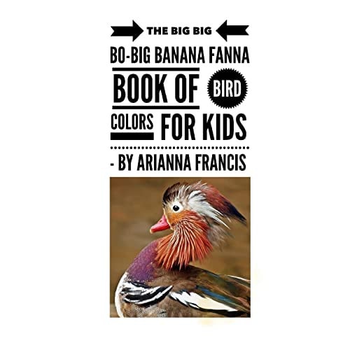 The Big Big Bo-Big Banana Fanna Book of Bird Colors for Kids First Colors in Rhyme
