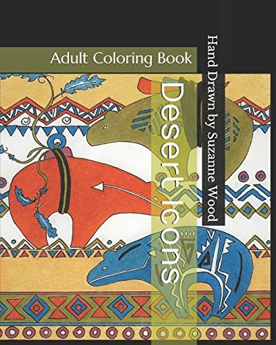 Desert Icons Adult Coloring Book