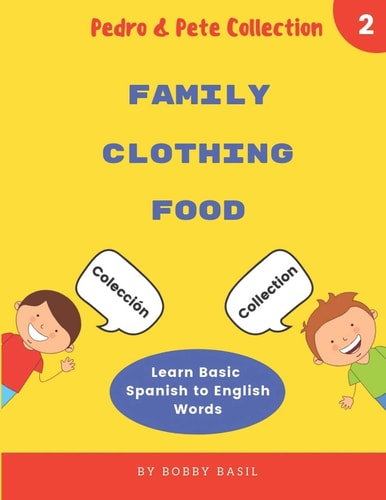 Learn Basic Spanish to English Words Family * Clothing * Food