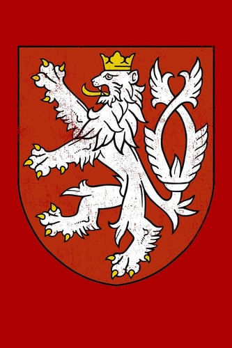 Czech Republic (Česká Republika) Bohemian Coat of Arms Czechoslovakia