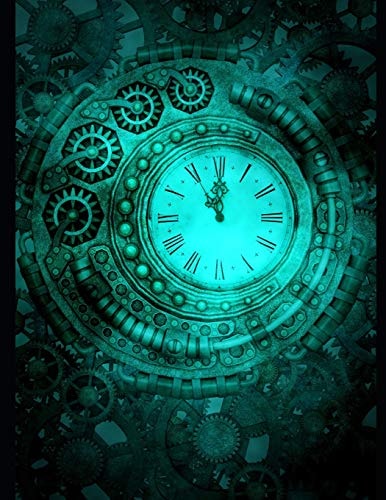 Steampunk Clock Sheet Music Paper For Composers and Musicians