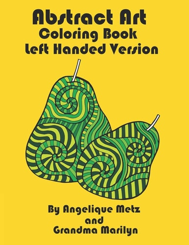 Abstract Art Coloring Book Left Handed Version