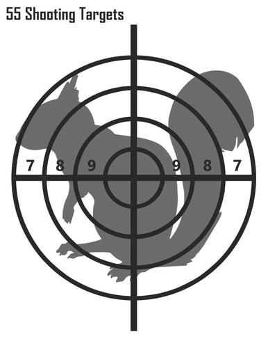 55 Shooting Targets Squirrel Shooting Targets