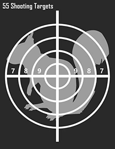 55 Shooting Targets Squirrel Shooting Targets - Black