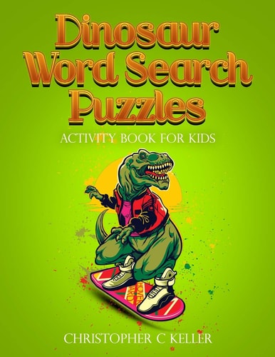 Dinosaur Word Search Puzzles Activity Book for Kids