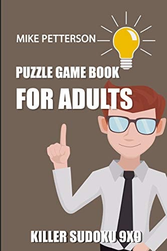 Puzzle Game Book For Adults Killer Sudoku 9x9