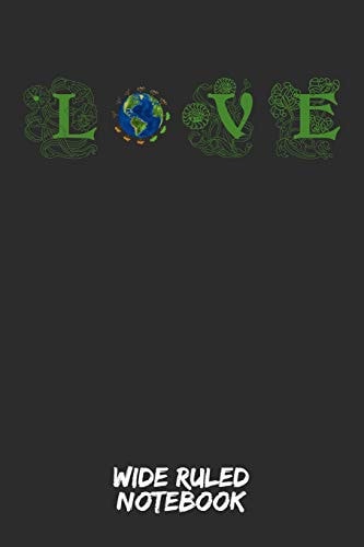 Love Wide Ruled Notebook for School