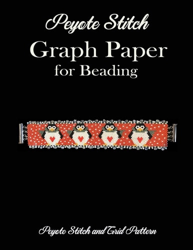 Peyote Stitch Graph Paper for Beading - Peyote Stitch and Grid Pattern 8.5 X 11" Beading Grid Paper for Beading Patterns/Seed Beading/Delica Beading Graph Paper/ Peyote Stitch Beading Graph Paper/40 Peyote and 40 Grid Pattern Pages for Small Projects
