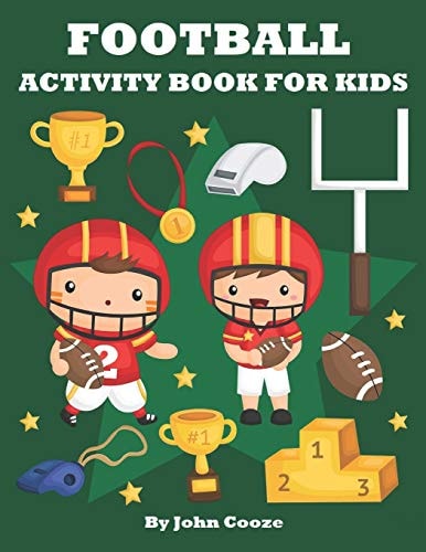 Football Activity Book for Kids Football Word Search, Coloring, Dot to Dot and Mazes