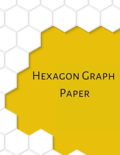 Hexagon Graph Paper 8. 5 X 11 150 Pages Honeycomb . 5 Large