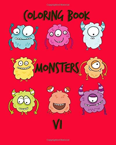 Coloring Book Monsters V1 Monsters Coloring Books for Kids and Adults to Practice Your Kids Or Toddlers How to Make Coloring with Fun Images in Jumbo Giant Size