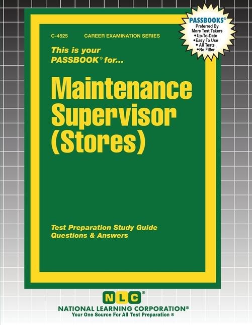Maintenance Supervisor (Stores)