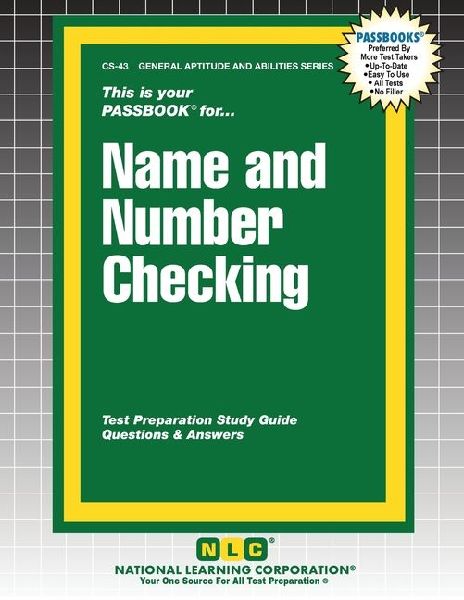Name and Number Checking