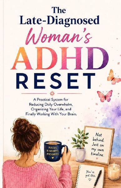 The Late-Diagnosed Woman's ADHD Reset: A Practical System for Reducing Daily Overwhelm, Organizing Your Life, and Finally Working With Your Brain