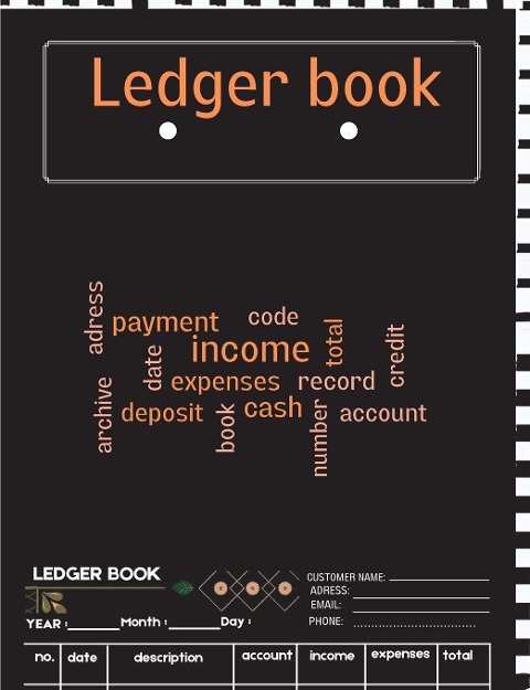 Ledger Book: A Complete Expense Tracker Notebook, Expense Ledger, Bookkeeping Record Book for Small Business or Personal Use - Ledger Books for Bookkeeping