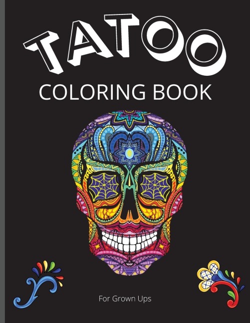 Tattoo Designs Coloring Book for Adults: Detailed Tattoo Designs for Creative Relaxation