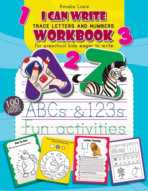 Trace Letters and Numbers Workbook: First Learn How to Write Workbook. Letter and Number Tracing for Preschool and Kindergarten Kids, Ages 3-6. Handwriting Practice Book for Children Eager to Learn How to Write.