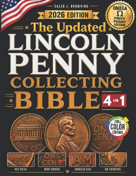 The Updated Lincoln Penny Collecting Bible: [4 in 1] New Guide to Finding Rare Mint Errors, High-Value Coins & Profiting Without Costly Mistakes (Lincoln Cent Errors 1909-2025, Omega Privy Penny)
