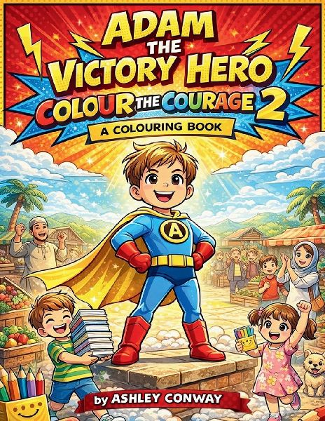 Adam the Victory Hero: Colour the Courage 2: A Colouring Book: A Colouring Book
