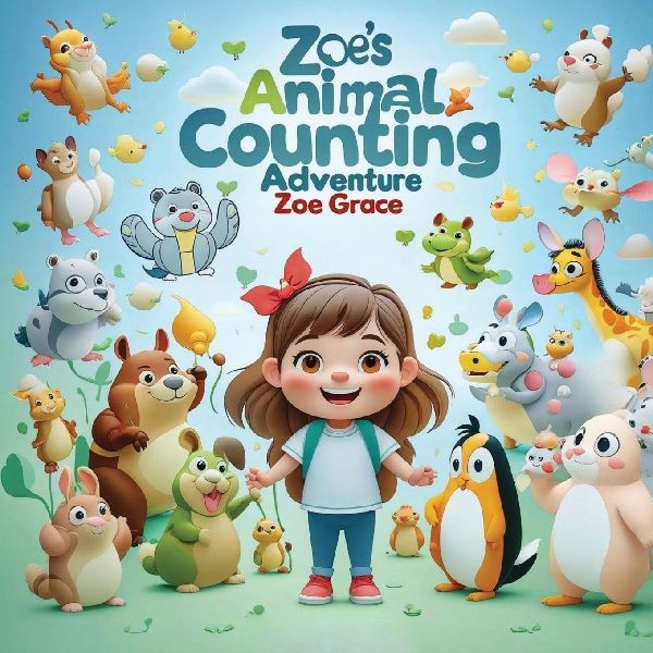 Zoes Animal Counting Adventure: A Fun Rhyming Counting Book for Toddlers Ages 2-5 with Cute Animal Friends