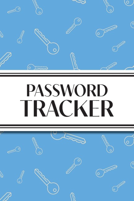 Password Tracker (Blue Keys): 6x9 Alphabetical Password Logbook for Easy Organization