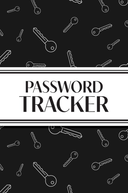 Password Tracker (Black Keys): 6x9 Alphabetical Password Logbook for Easy Organization